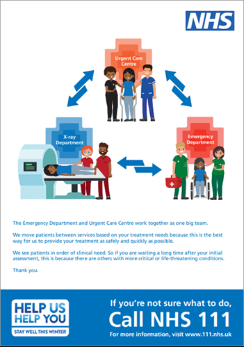 Help us help you - Stay well this winter - poster